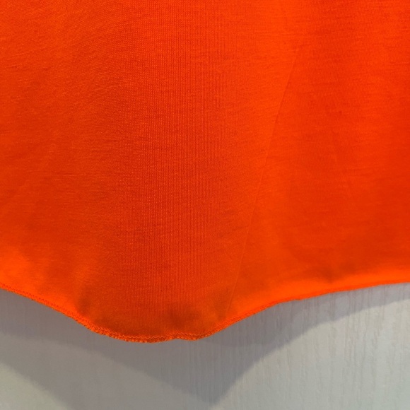 Vibrant Orange Polyester Top size medium - Picture 7 of 11